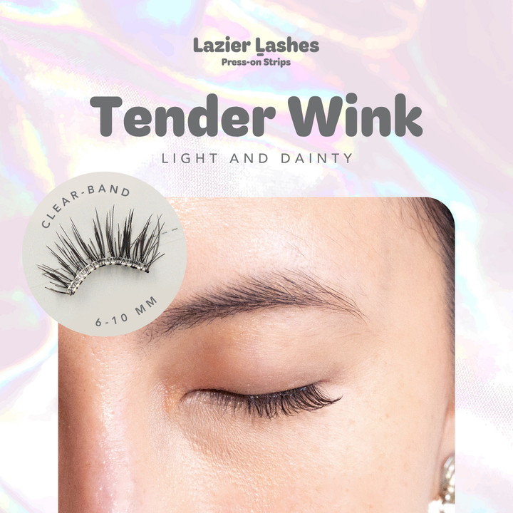 Tender Wink (Clear Band) LAZIER Lashes (Lash Strips)