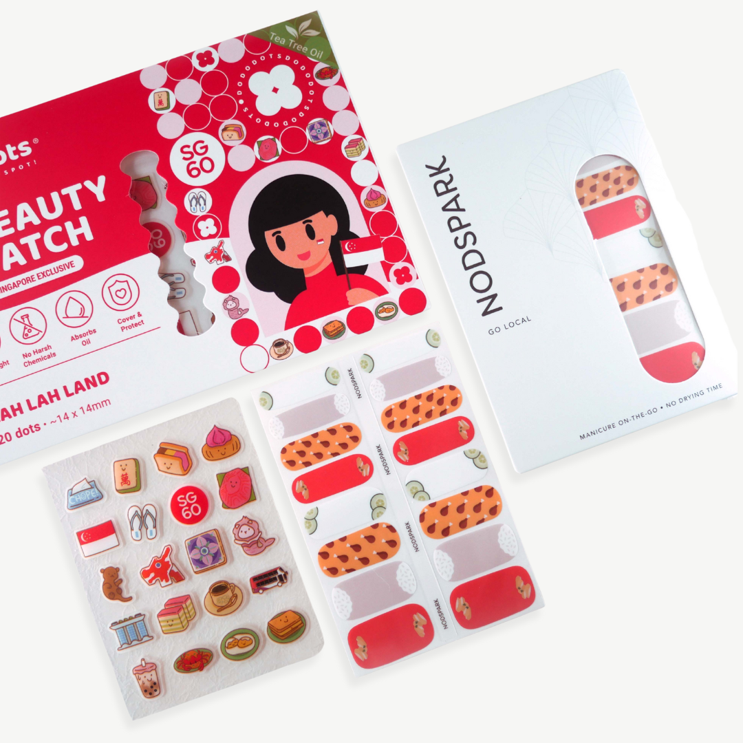 Chicken Rice Paradise x Lah Lah Land by Dododots Pimple Patches Bundle