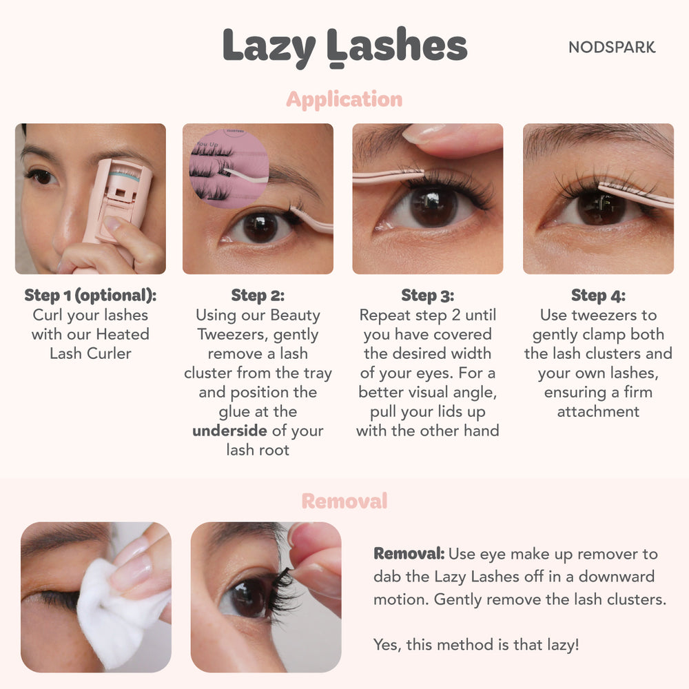 Everyday Neat Chic Lazy Lashes (Press-On Lash Clusters)