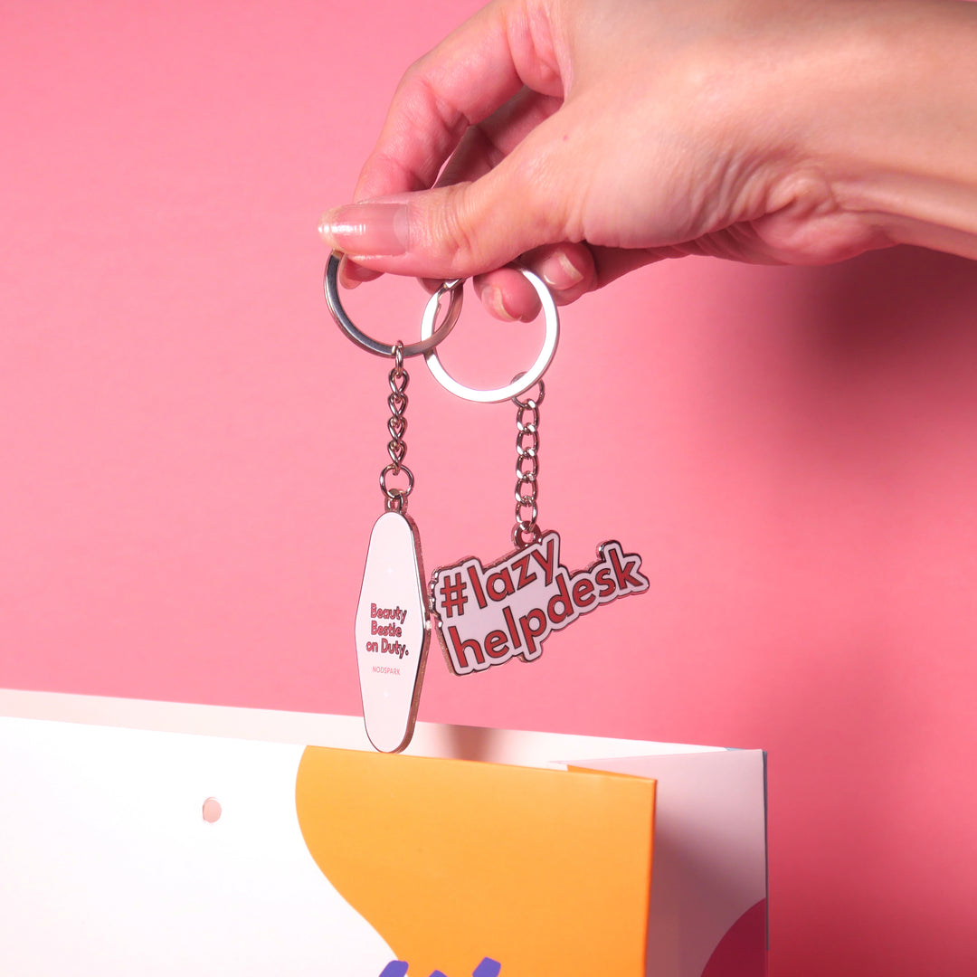 Beauty Bestie on Duty Keychain