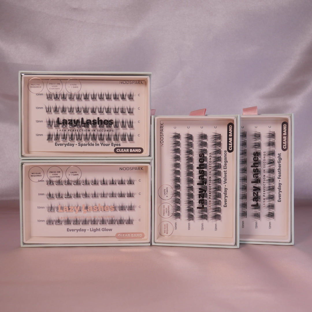 The Natural Edit Clear Band Lazy Lashes Bundle (UP. $155)