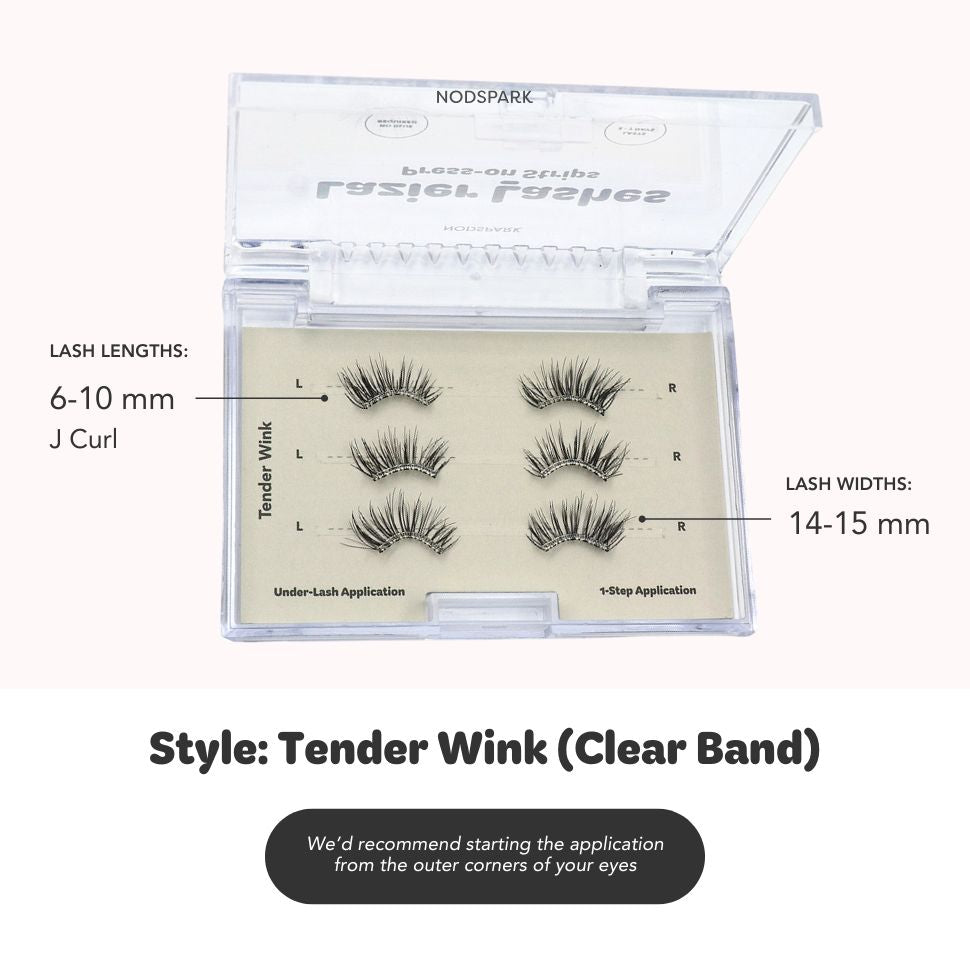 Tender Wink (Clear Band) LAZIER Lashes (Lash Strips)