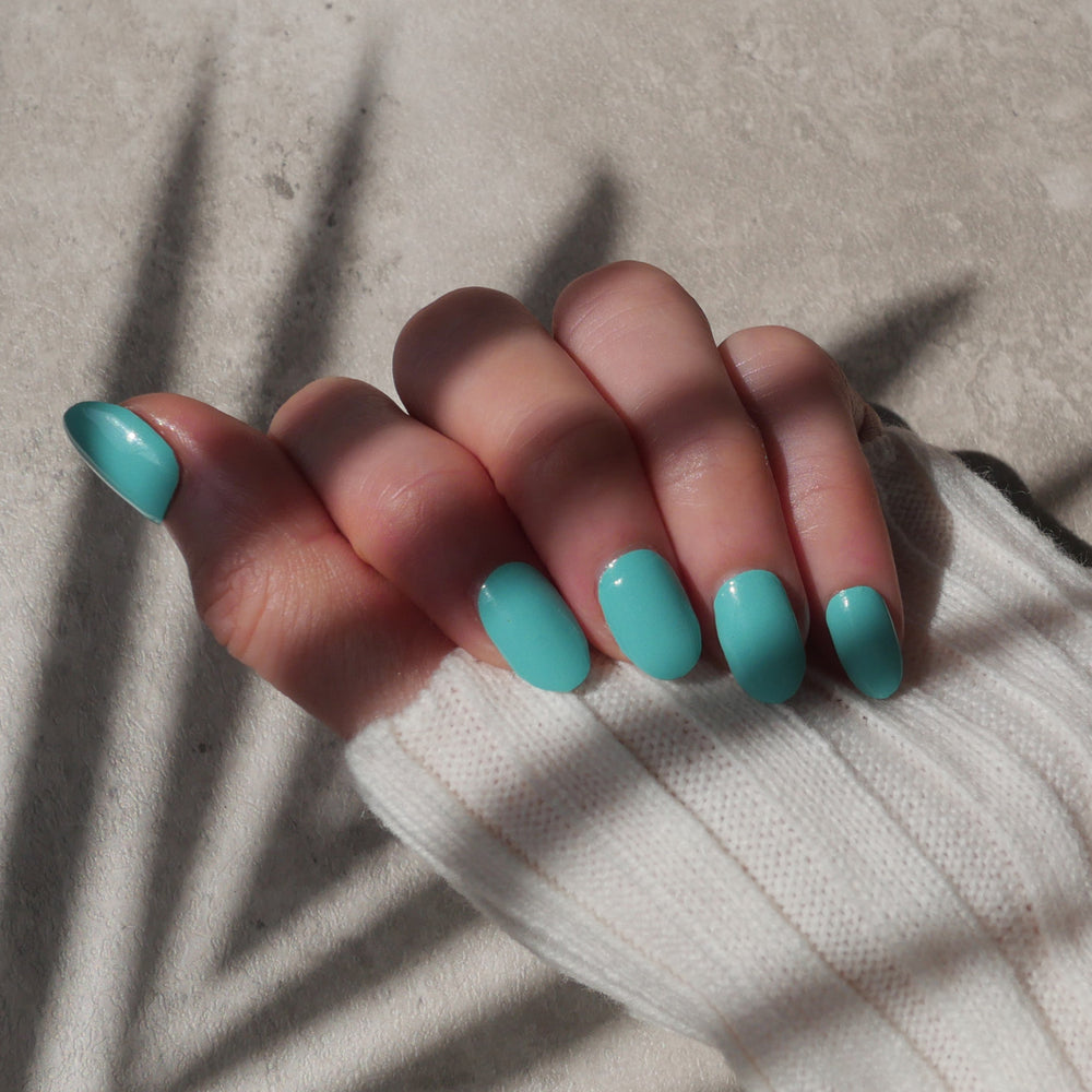 Classic Teal Nail Wrap Nail Wrap Manicure