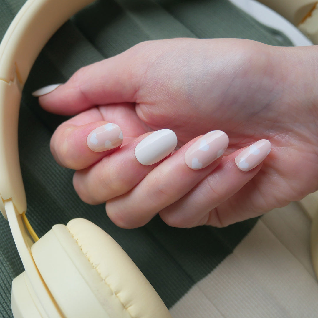 Sweetheart Nail Wrap Manicure