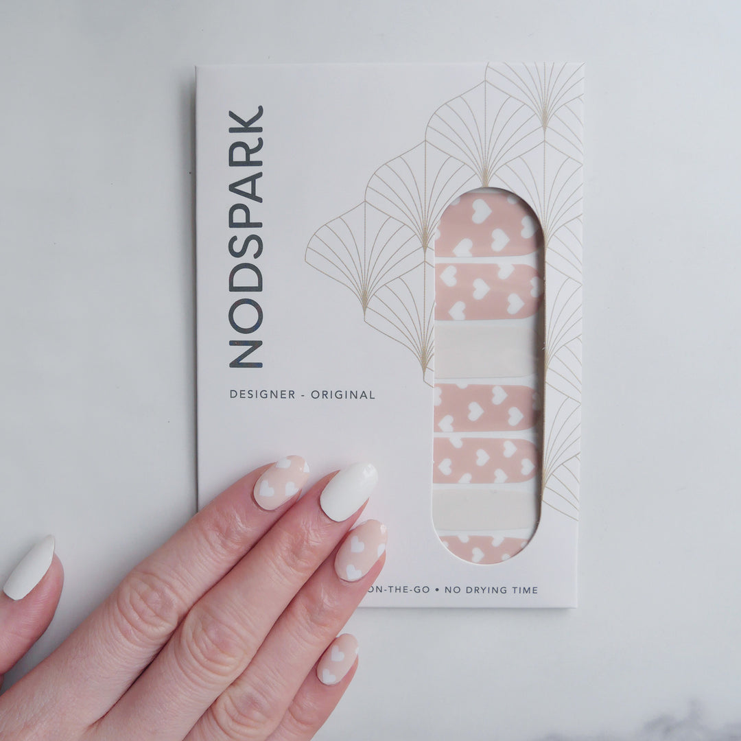 Sweetheart Nail Wrap Manicure