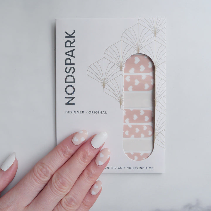 Sweetheart Nail Wrap Manicure