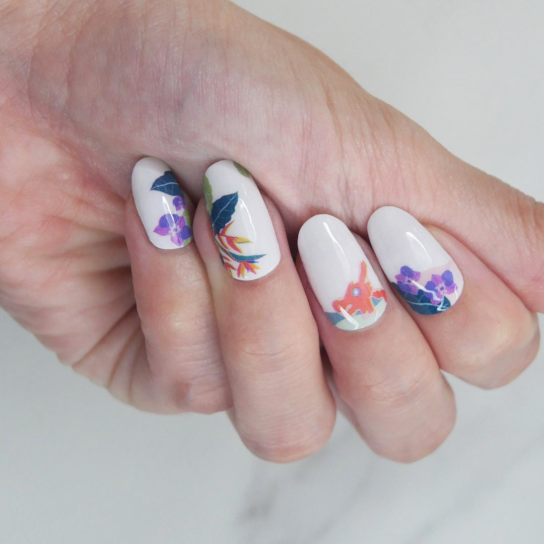 My Dragon Playground (x Yenidraws) Nail Wrap Manicure