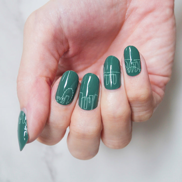 Garden City Nail Wrap Manicure