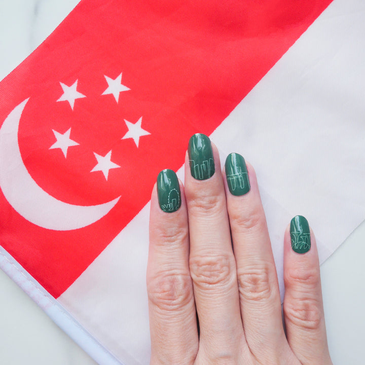 Garden City Nail Wrap Manicure