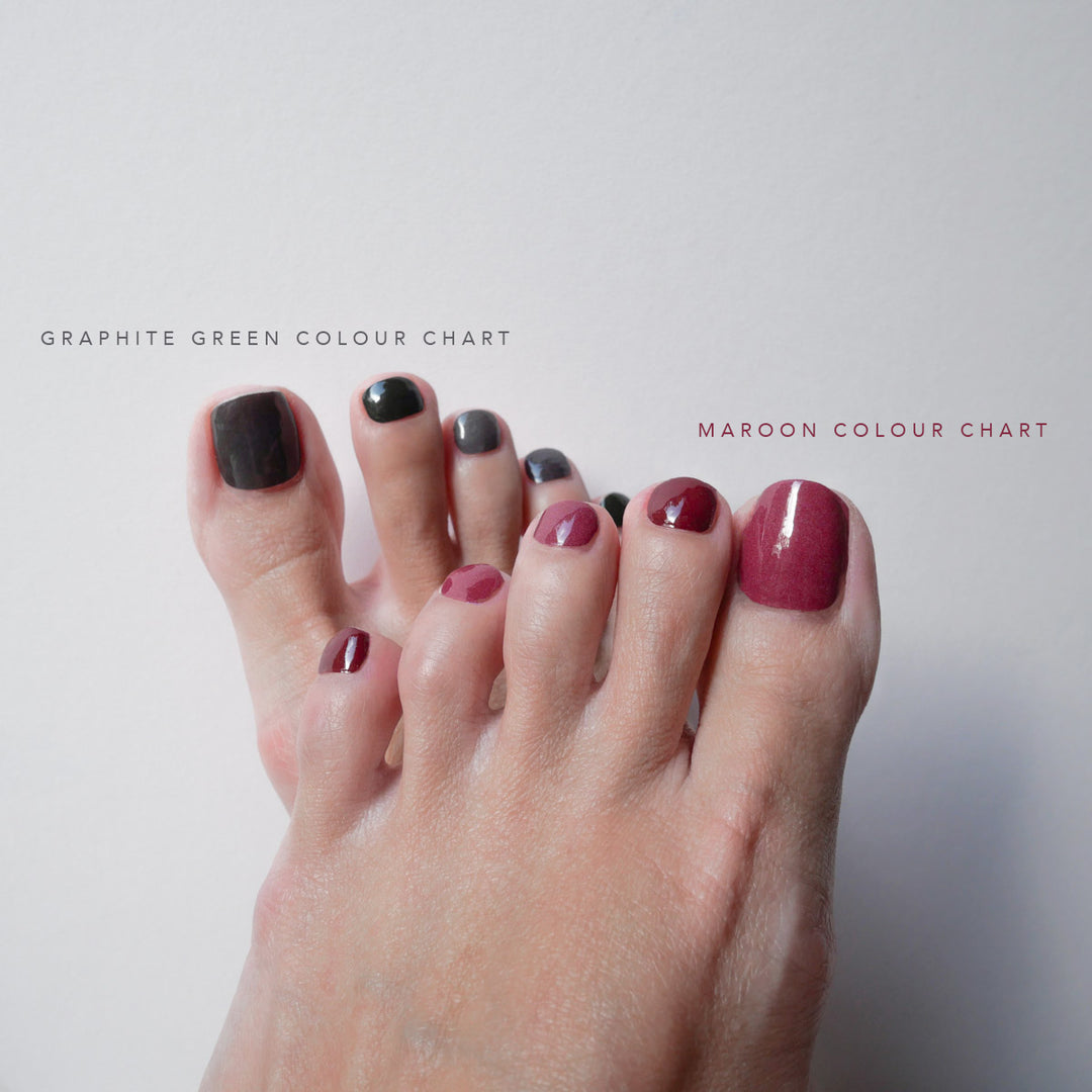 Graphite Green Colour Chart Pedicure