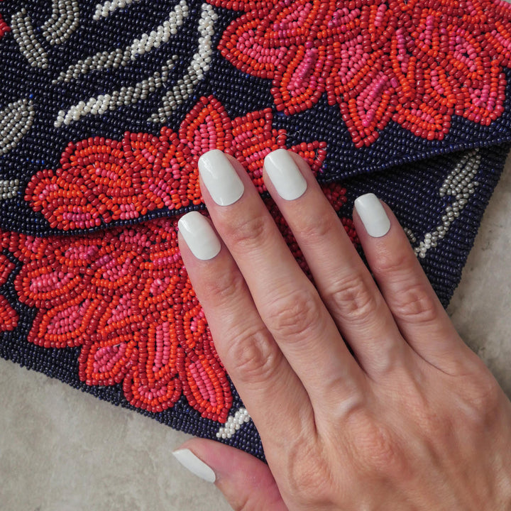 Classic Cool White Nail Wrap Manicure