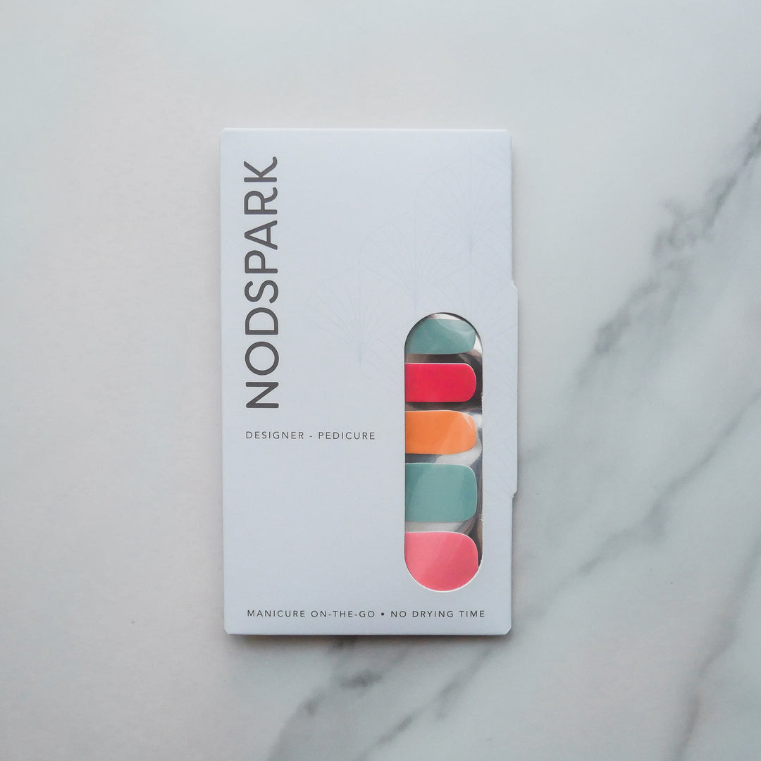 Prosperity Colour Chart Nail Wrap Pedicure