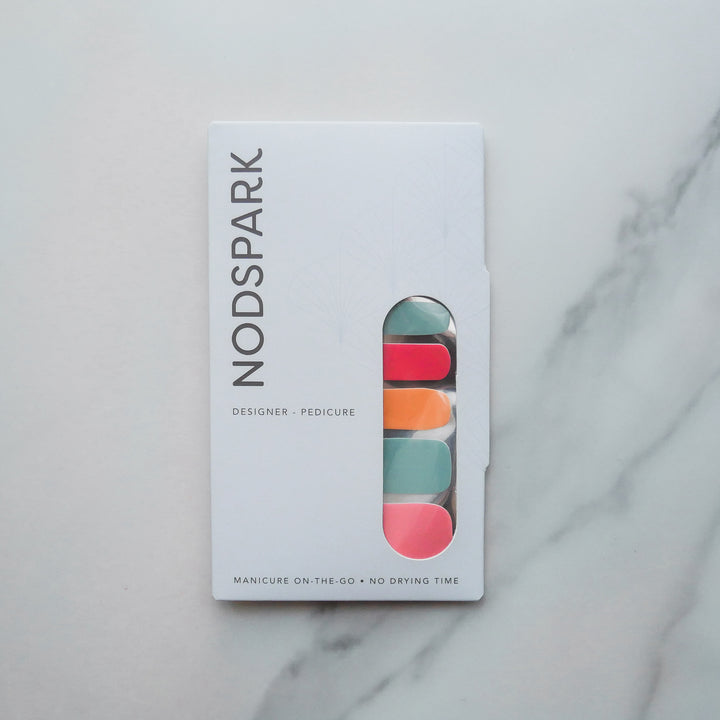 Prosperity Colour Chart Nail Wrap Pedicure