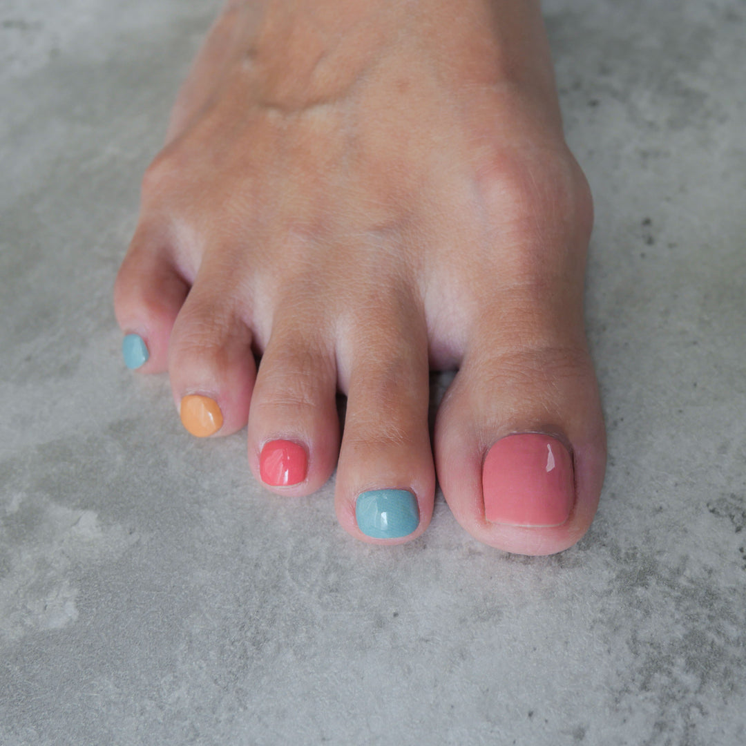 Prosperity Colour Chart Nail Wrap Pedicure