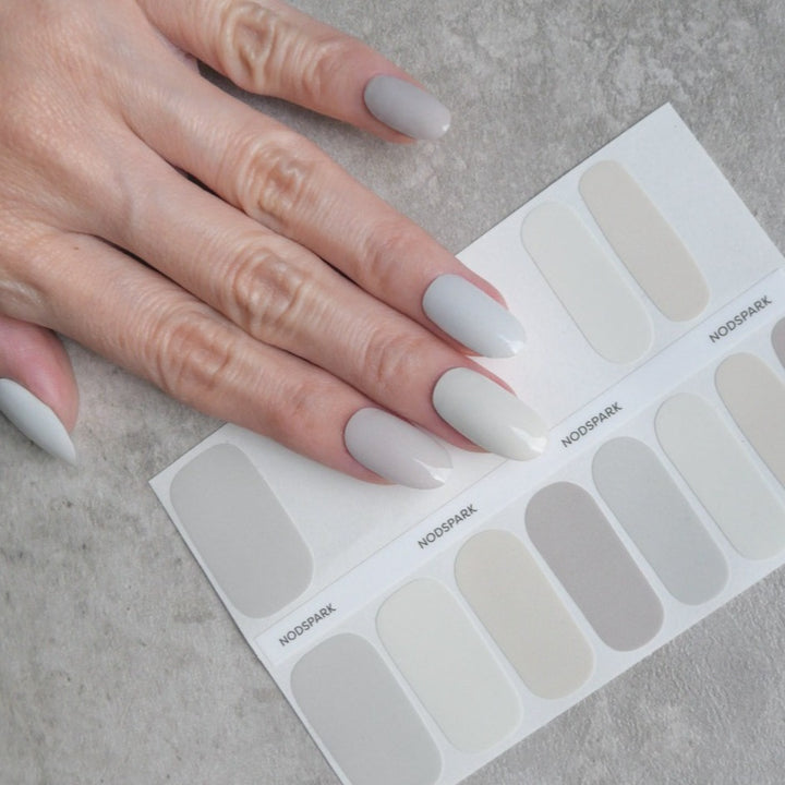 Sandy Colour Chart Nail Wrap Manicure
