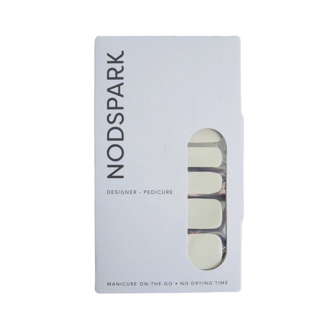 Classic Cool White Pedicure