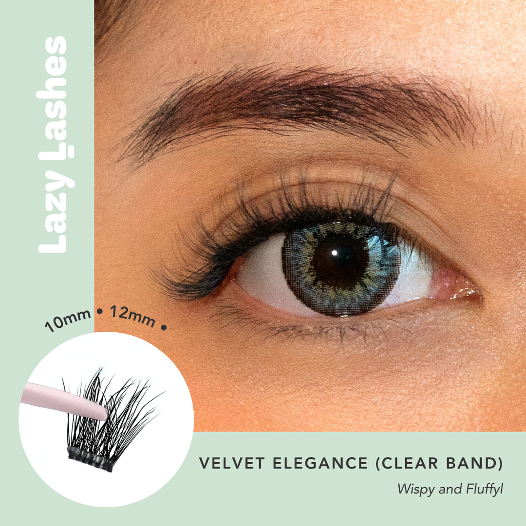[BO2-MID JUN] Everyday Velvet Elegance (Clear Band) Lazy Lashes