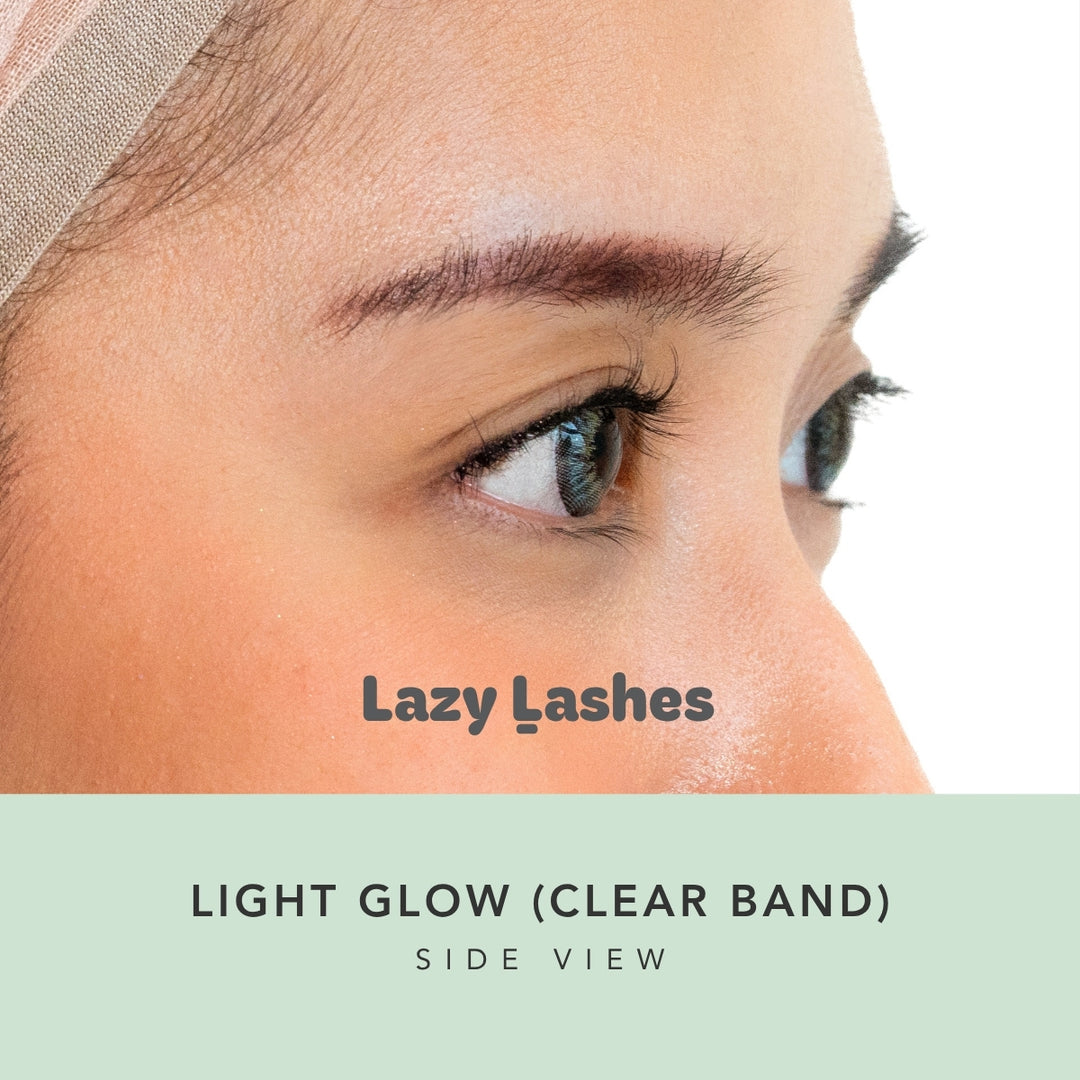 Everyday Light Glow (Clear Band) Lazy Lashes  (Press-On Lash Clusters)