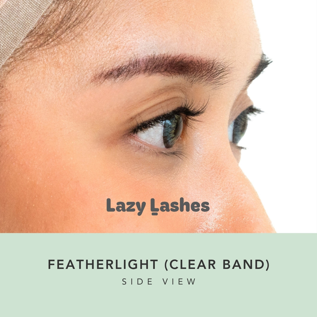 Everyday Featherlight (Clear Band) Lazy Lashes  (Press-On Lash Clusters)