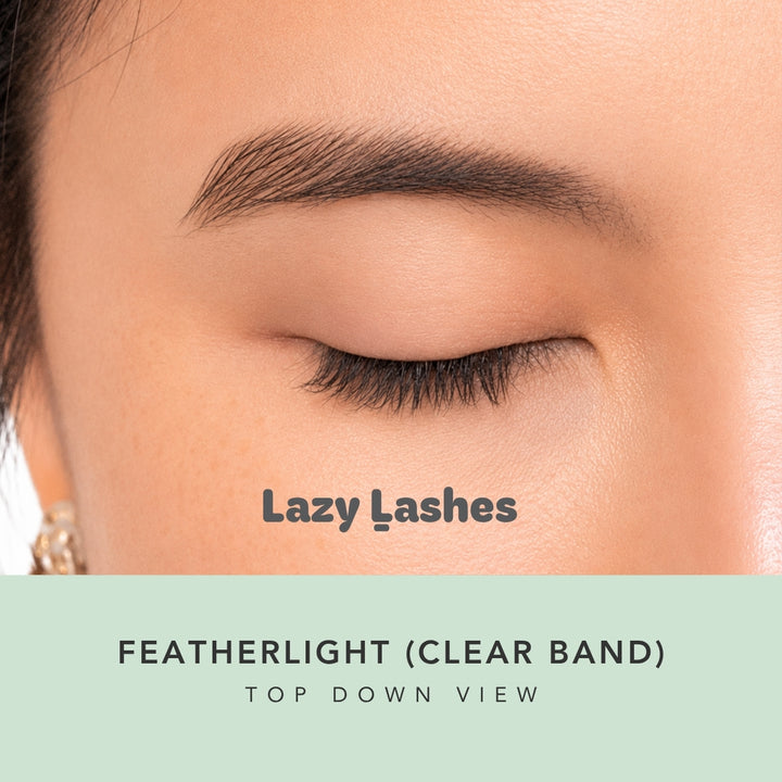 Everyday Featherlight (Clear Band) Lazy Lashes  (Press-On Lash Clusters)