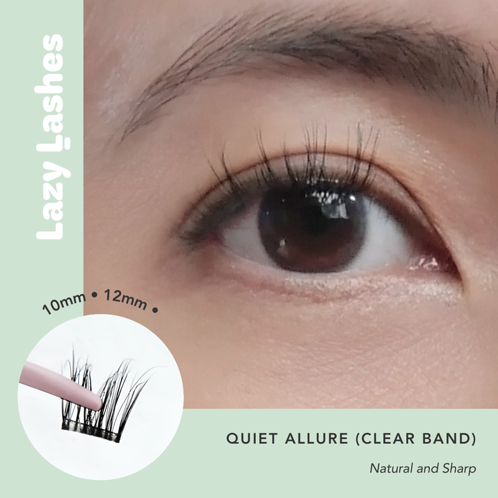 Everyday Quiet Allure (Clear Band) Lazy Lashes (Press-On Lash Clusters)