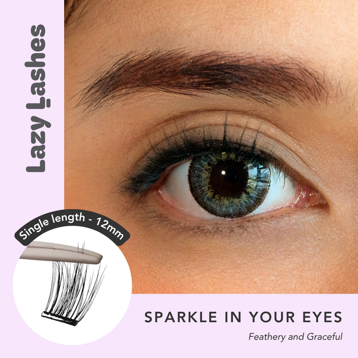 12mm Everyday Sparkle In Your Eyes Lazy Lashes (Press-On Lash Clusters)