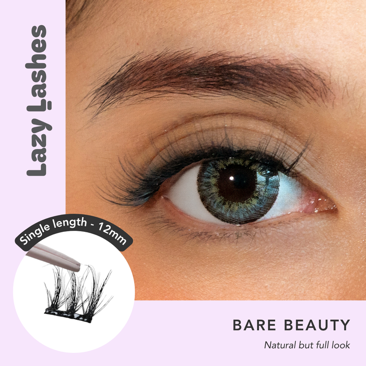 12mm Everyday Bare Beauty Lazy Lashes (Press-On Lash Clusters)