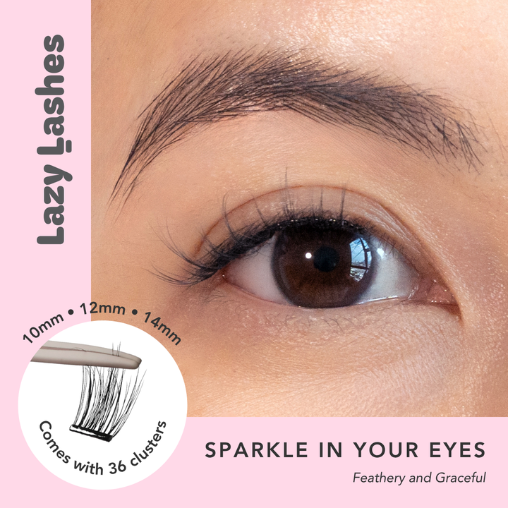 Everyday Sparkle In Your Eyes Lazy Lashes (Press-On Lash Clusters)