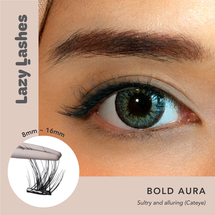 Dinner Bold Aura Lazy Lashes (Press-On Lash Clusters)