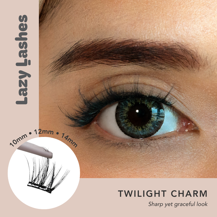Dinner Twilight Charm Lazy Lashes (Press-On Lash Clusters)