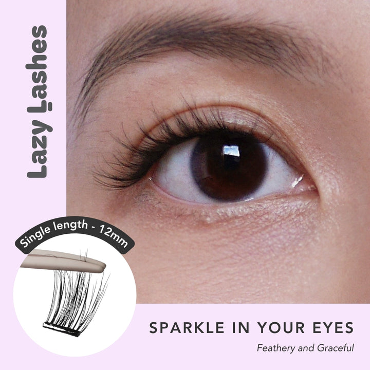 12mm Everyday Sparkle In Your Eyes Lazy Lashes (Press-On Lash Clusters)