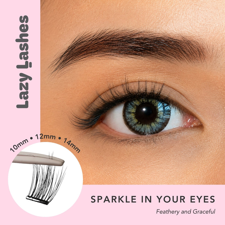 Everyday Sparkle In Your Eyes Lazy Lashes (Press-On Lash Clusters)