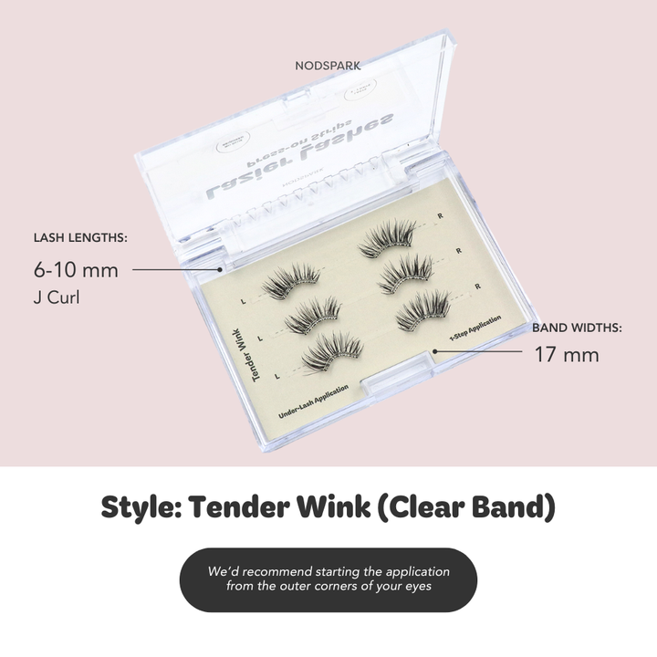 Tender Wink (Clear Band) LAZIER Lashes (Lash Strips)