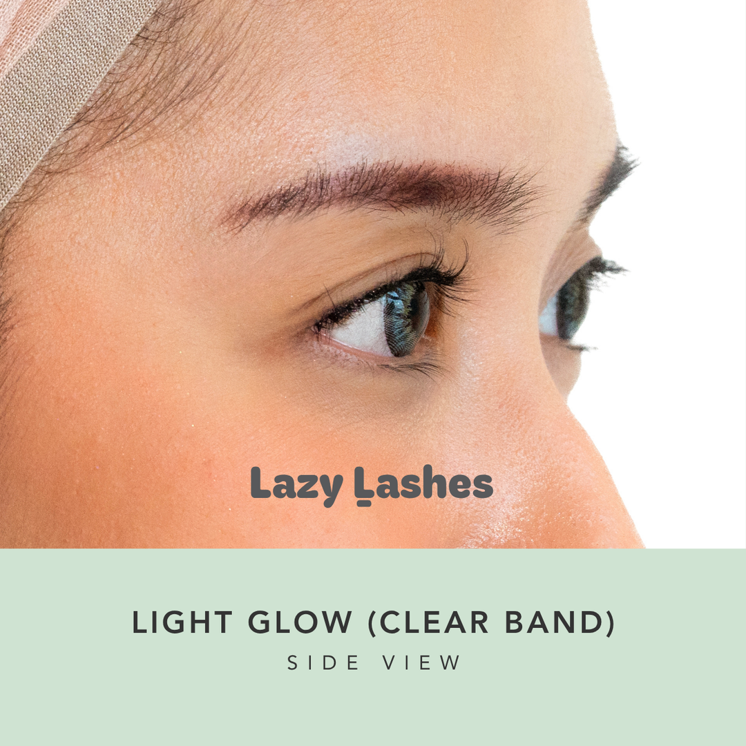 Everyday Light Glow (Clear Band) Lazy Lashes  (Press-On Lash Clusters)
