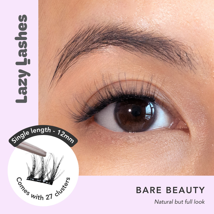 12mm Everyday Bare Beauty Lazy Lashes (Press-On Lash Clusters)