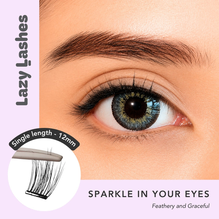 12mm Everyday Sparkle In Your Eyes Lazy Lashes (Press-On Lash Clusters)