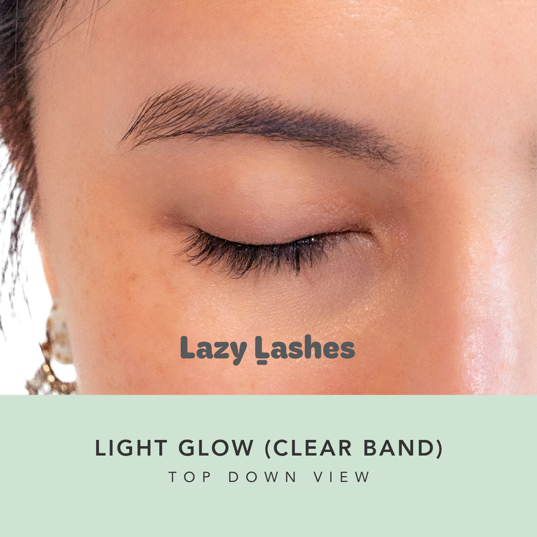 Everyday Light Glow (Clear Band) Lazy Lashes  (Press-On Lash Clusters)