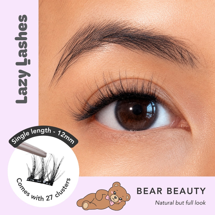 12mm Everyday Bare Beauty Lazy Lashes (Press-On Lash Clusters)
