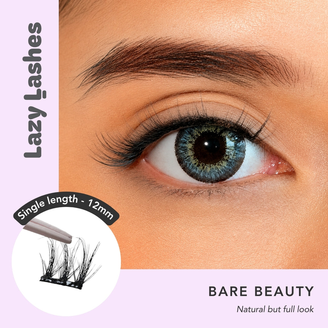 12mm Everyday Bare Beauty Lazy Lashes (Press-On Lash Clusters)