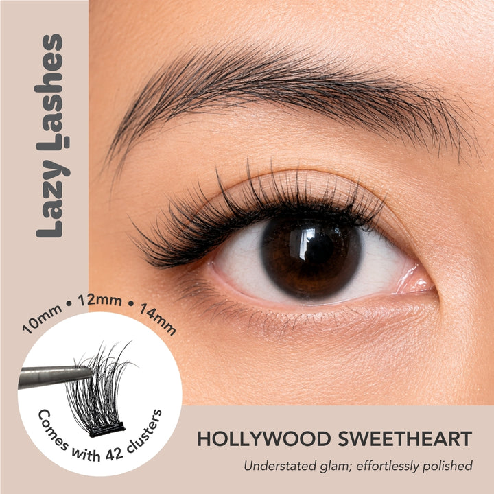 Dinner Hollywood Sweetheart Lazy Lashes (Press-On Lash Clusters)