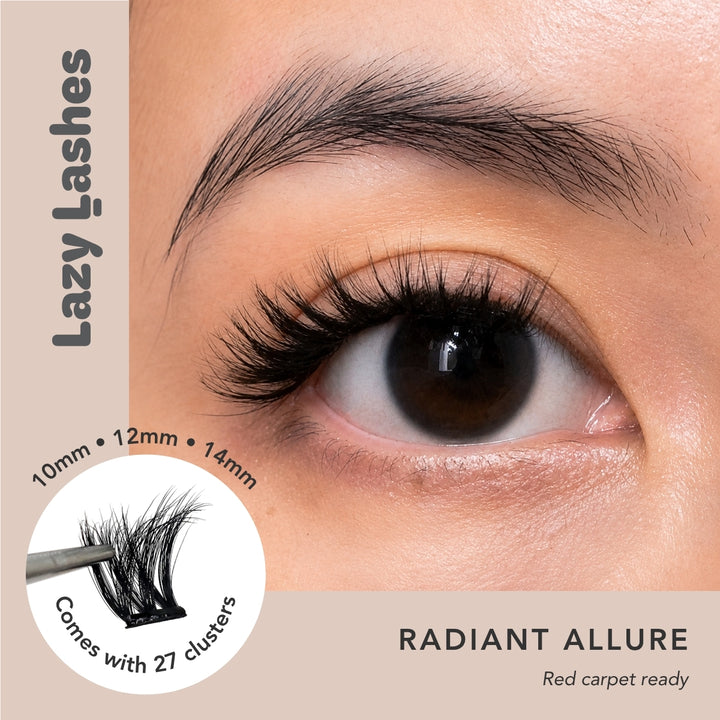Dinner Radiant Allure Lazy Lashes (Press-On Lash Clusters)
