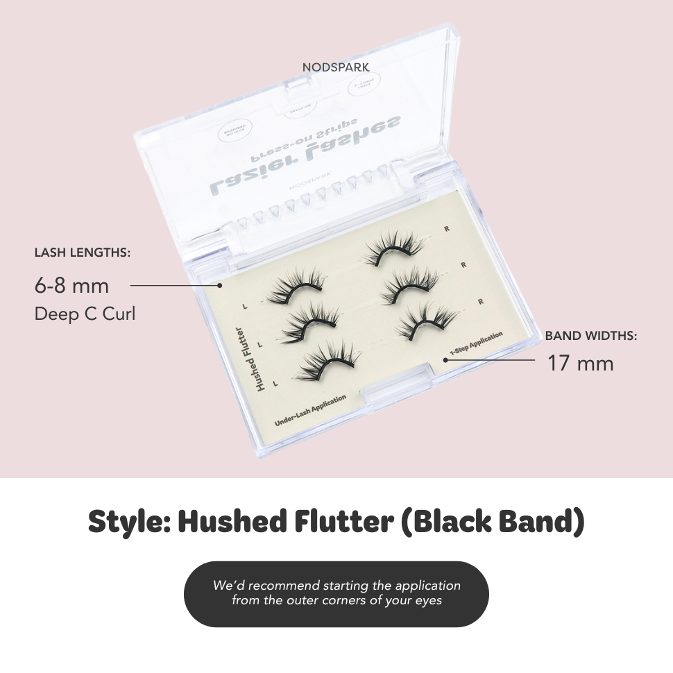 Hushed Flutter (Black Band) LAZIER Lashes (Lash Strips)