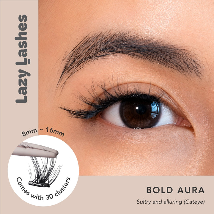 Dinner Bold Aura Lazy Lashes (Press-On Lash Clusters)