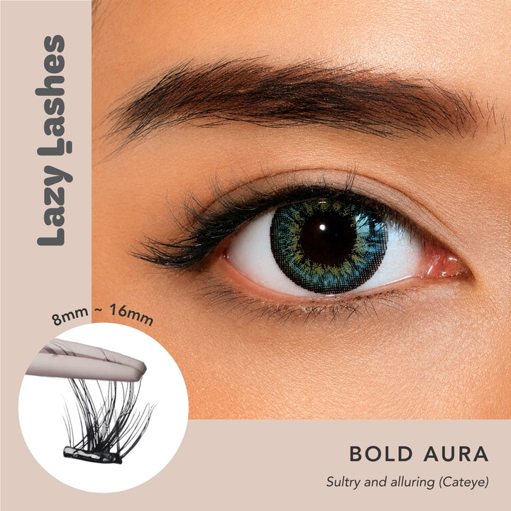 Dinner Bold Aura Lazy Lashes (Press-On Lash Clusters)