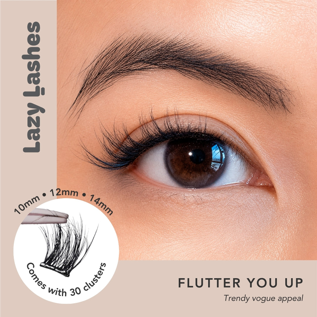Dinner Flutter You Up Lazy Lashes (Press-On Lash Clusters)