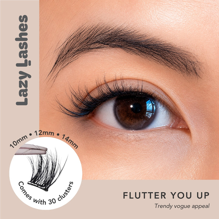 Dinner Flutter You Up Lazy Lashes (Press-On Lash Clusters)