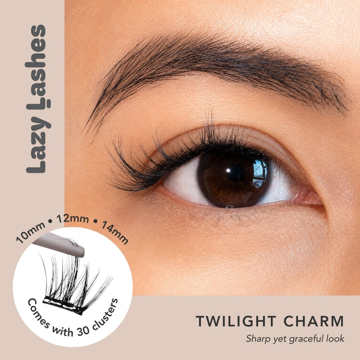 Dinner Twilight Charm Lazy Lashes (Press-On Lash Clusters)