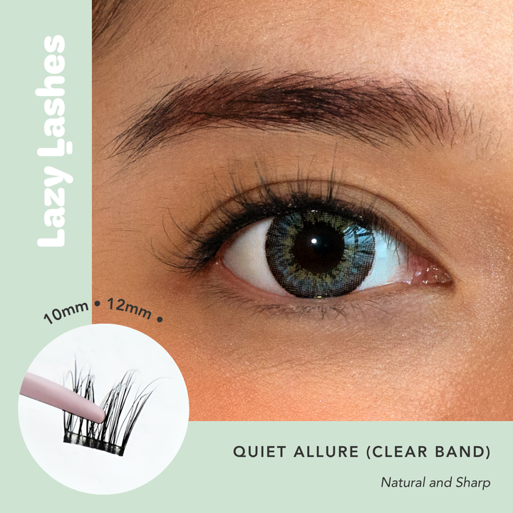 Everyday Quiet Allure (Clear Band) Lazy Lashes (Press-On Lash Clusters)