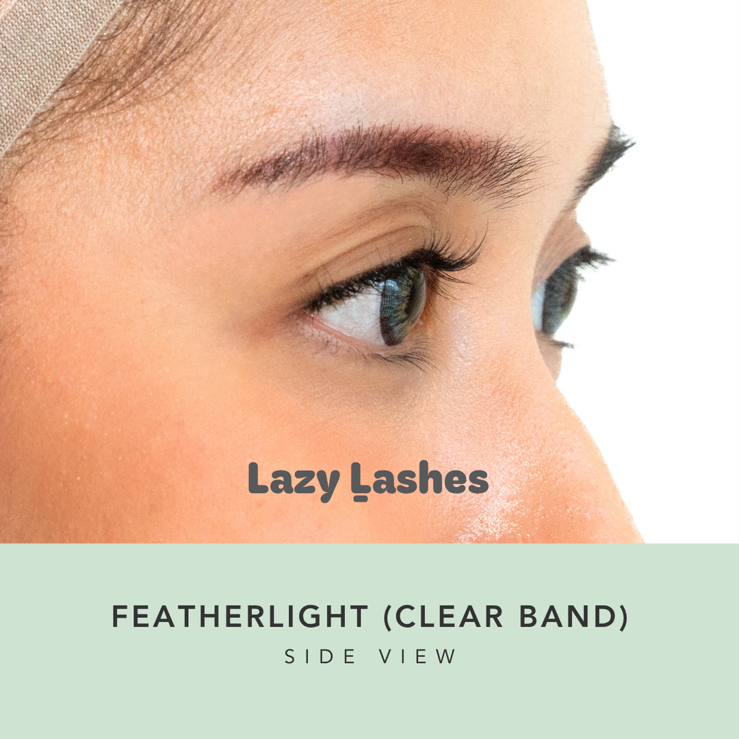 Everyday Featherlight (Clear Band) Lazy Lashes  (Press-On Lash Clusters)