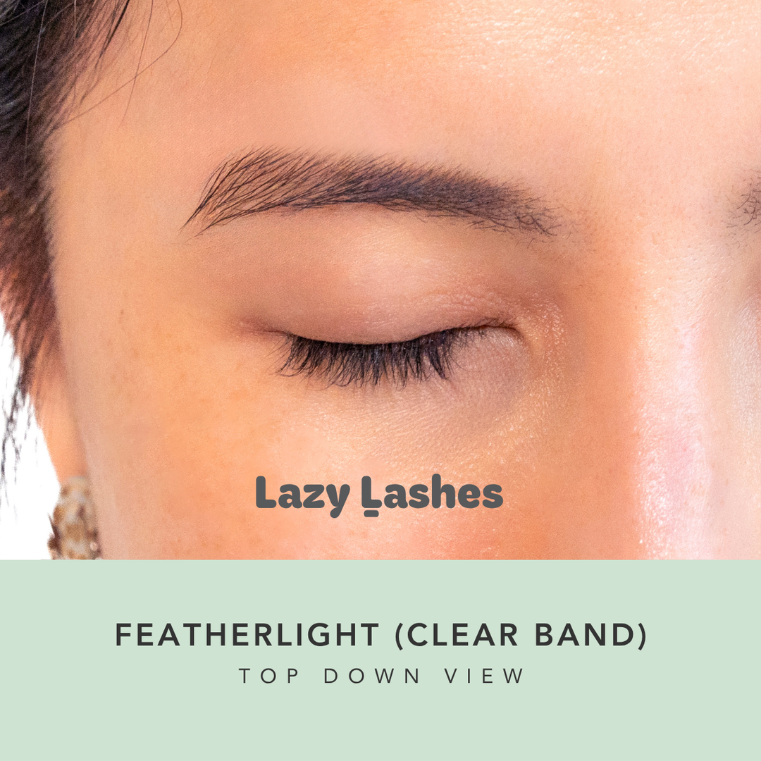Everyday Featherlight (Clear Band) Lazy Lashes  (Press-On Lash Clusters)
